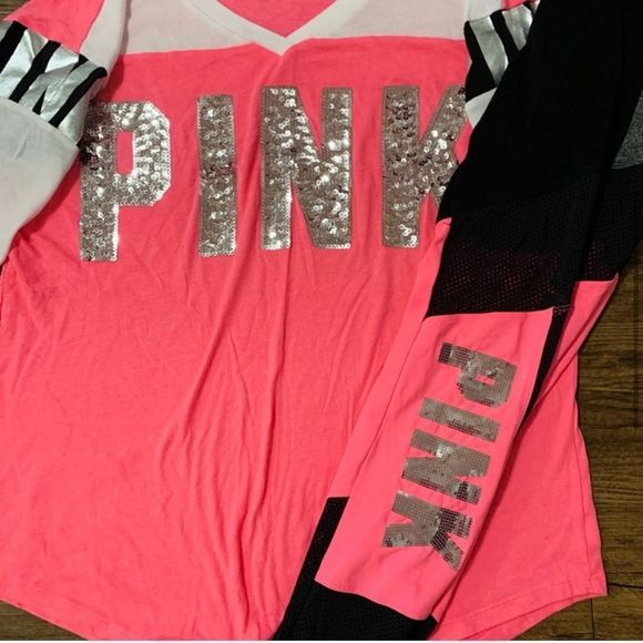VS PINK BLING NEON OUTFIT SET XS/M - Picture 4 of 12
